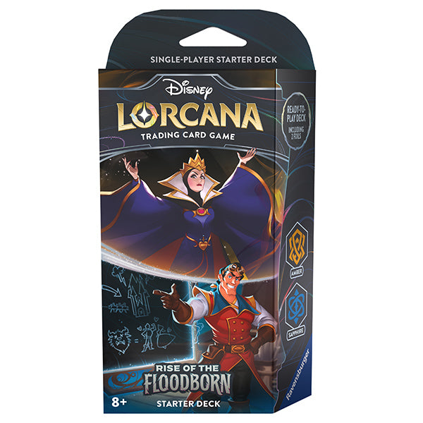 Disney Lorcana: Rise of the Floodborn Starter Deck Amber & Sapphire