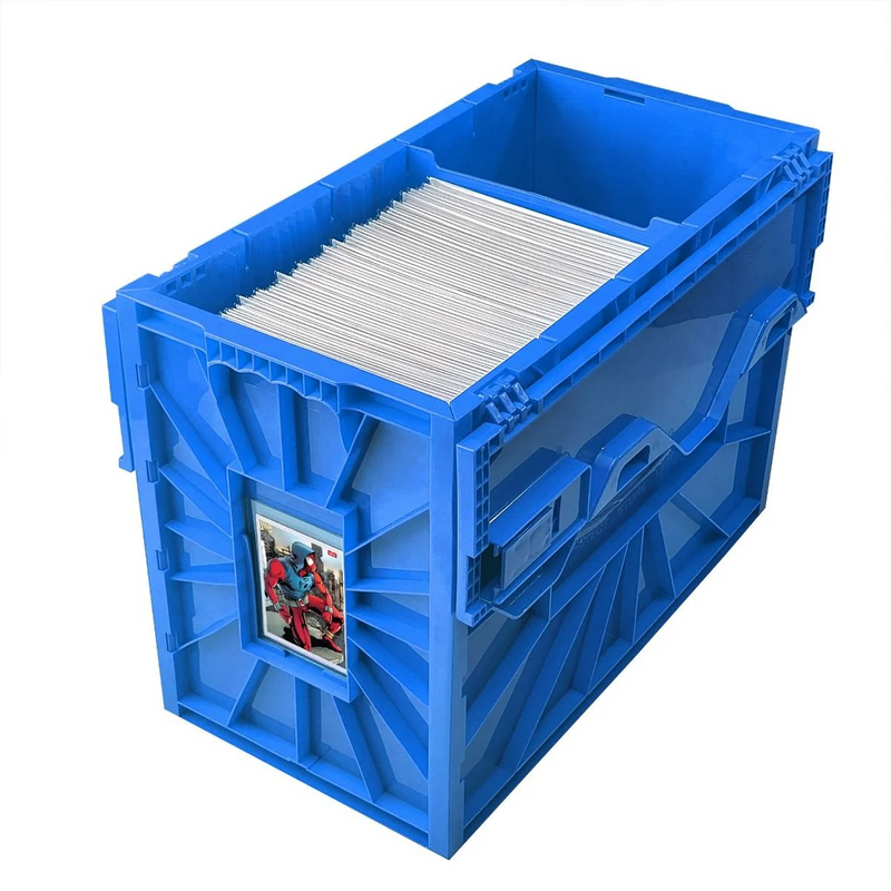 Short Comic Book Bin - Blue