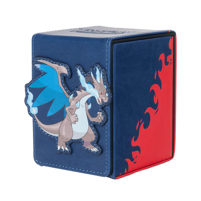 Mega Charizard X ALCOVE® Flip DECK BOX® for the Pokémon Trading Card Game