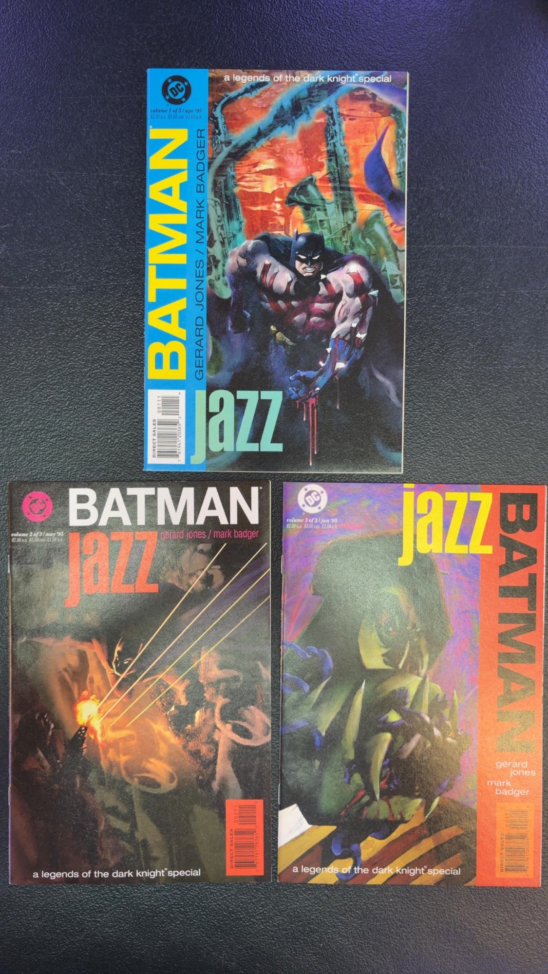 Batman Jazz #1-3 Complete Set DC Legends of Dark Knight Special 1995