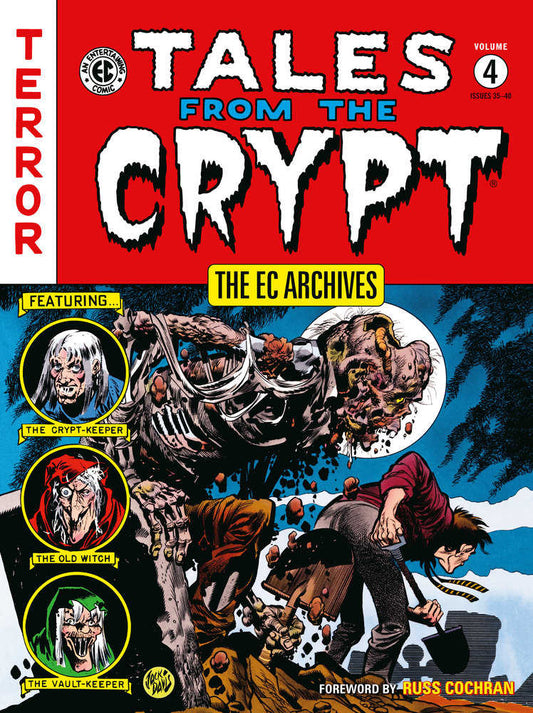 Comic book cover of "Tales From The Crypt" Volume 4 with ghoulish imagery.