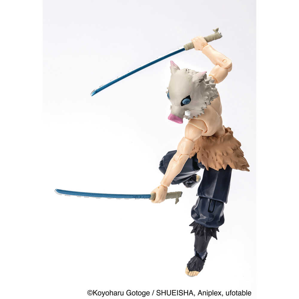 Figura de acción de Inosuke Hashibira de Demon Slayer Ultimate Legends