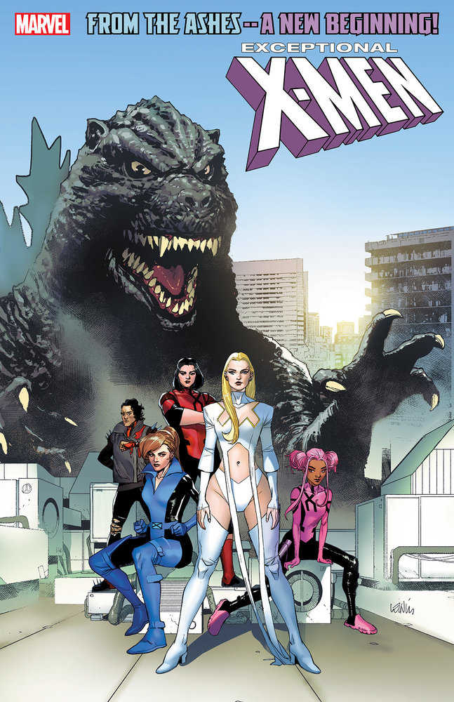 Excepcional X-Men #1 Variante de Godzilla de Leinil Yu