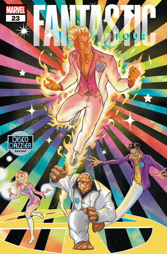 Los Cuatro Fantásticos #23 Ben Su Disco Dazzler Variante