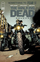 Comic book cover art depicting a group of men riding motorcycles.