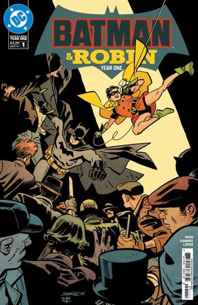 Comic book cover featuring Batman and Robin.