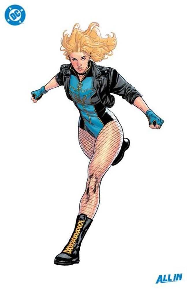 Comic book art of Black Canary.