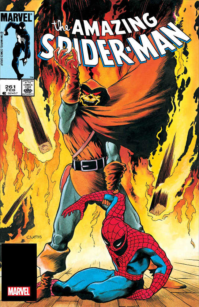 Comic book cover featuring Spider-Man and Hobgoblin surrounded by flames.