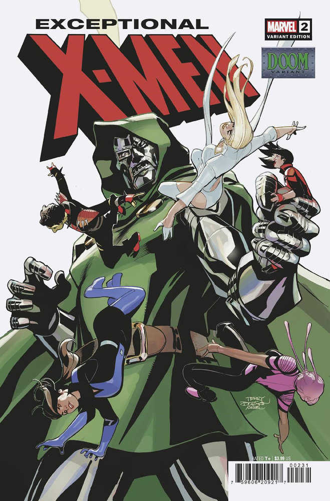 Comic book cover: Dr. Doom with X-Men characters.