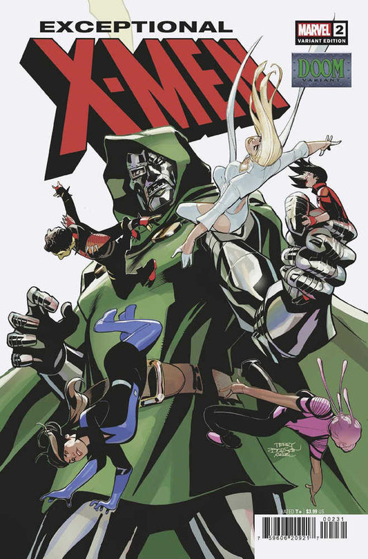 Comic book cover: Dr. Doom with X-Men characters.
