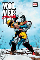 Comic book cover with Wolverine and Colossus in a snowy landscape, Wolverine’s claws extended, and the title "Wolverine Revenge" in bold letters.