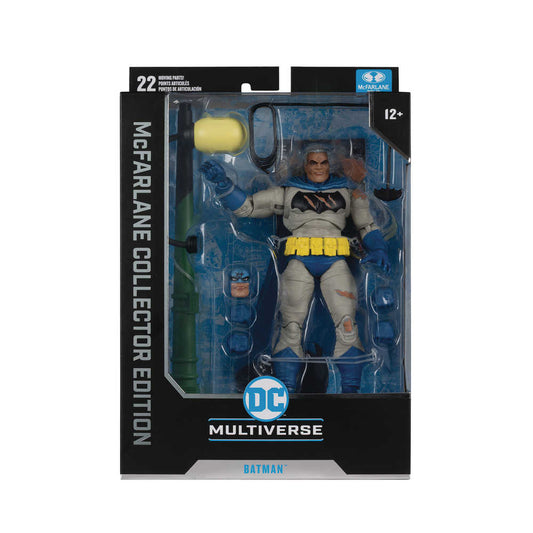 Action figure of Batman in a package.