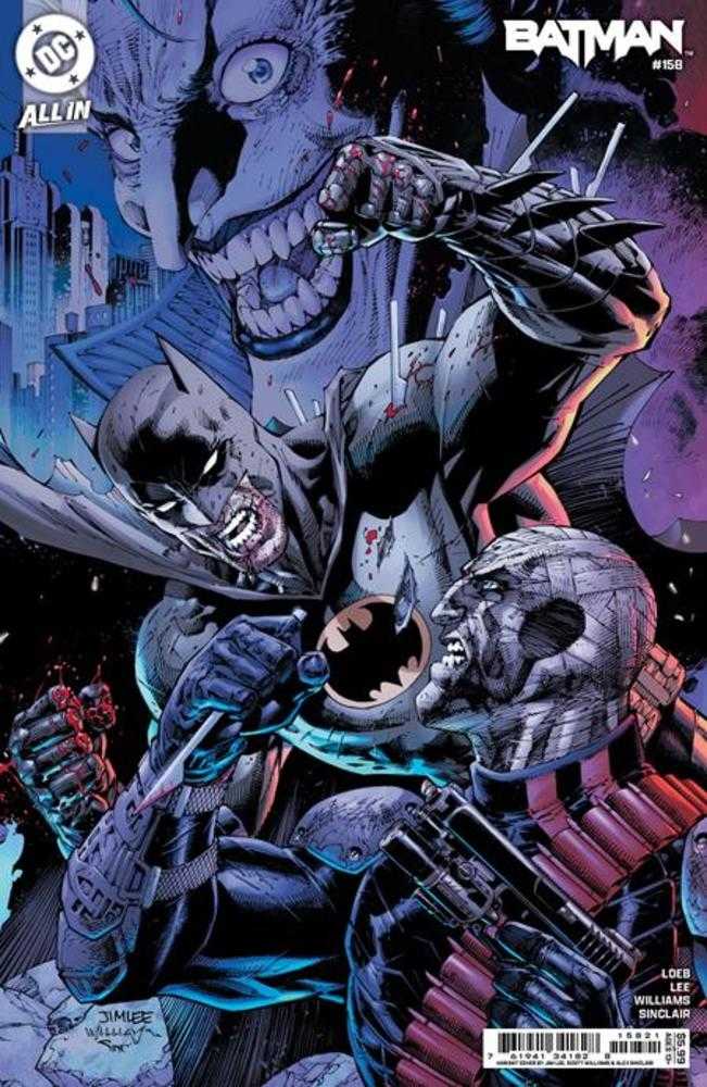 Batman #158 Portada B Jim Lee &amp; Scott Williams Variante de cartulina conectable (1 de 2)