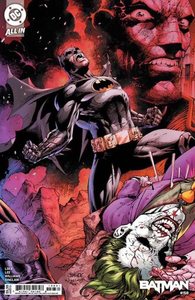 Batman #158 Portada C Jim Lee &amp; Scott Williams Variante de cartulina conectable (2 de 2)