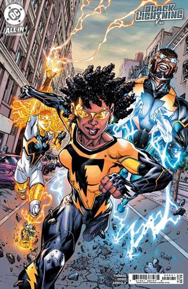 Black Lightning #5 Portada B Tom Raney Variante en cartulina