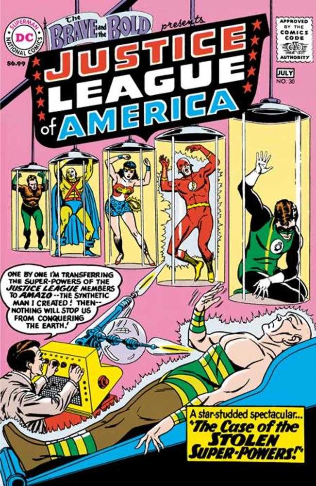 Brave And The Bold #30 Edición Facsímil Portada B Mike Sekowsky &amp; Murphy Anderson Variante Metalizada