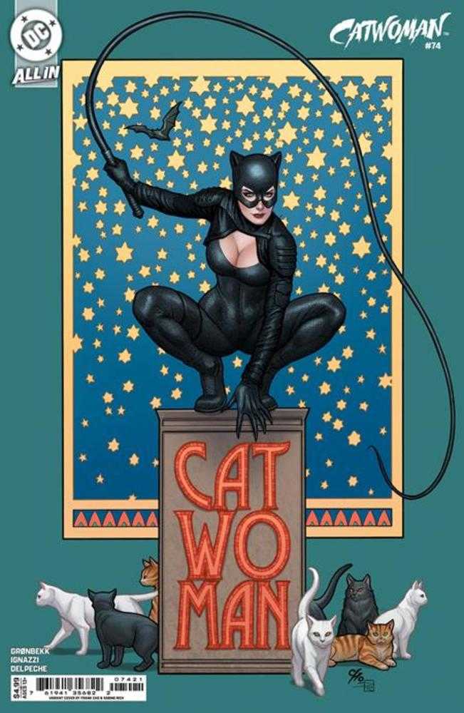Catwoman #74 Portada B Frank Cho Variante en cartulina