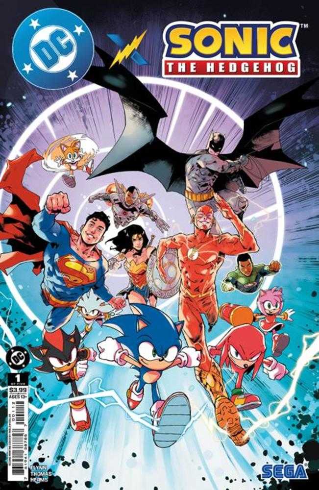 DC X Sonic The Hedgehog #1 (de 5) Segunda edición, portada A, Pablo M Collar
