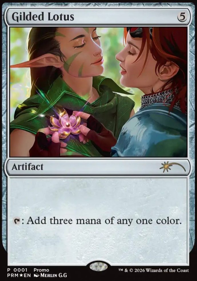 Gilded Lotus MTG Promo Card #0001 Magic The Gathering Artifact 2026