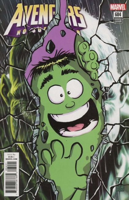 Avengers, Vol. 7 #684B (Variant Skottie Young Baby Cover)