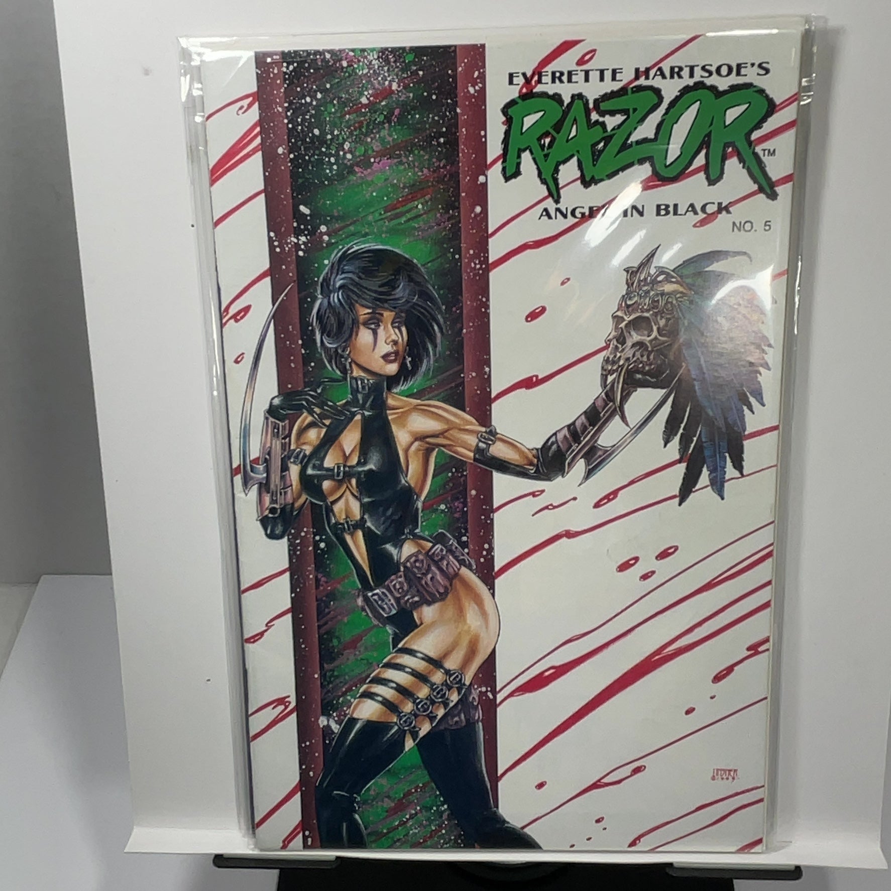 Razor Angel in Black #5-10 Comic Lot London Night Studios