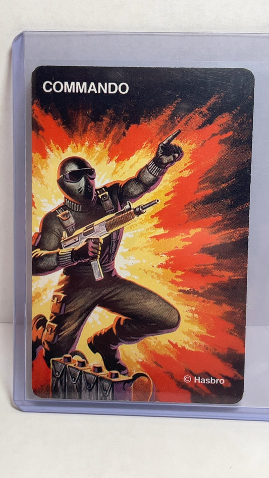 1982 G.I. Joe Card Game Commando Snake Eyes Original
