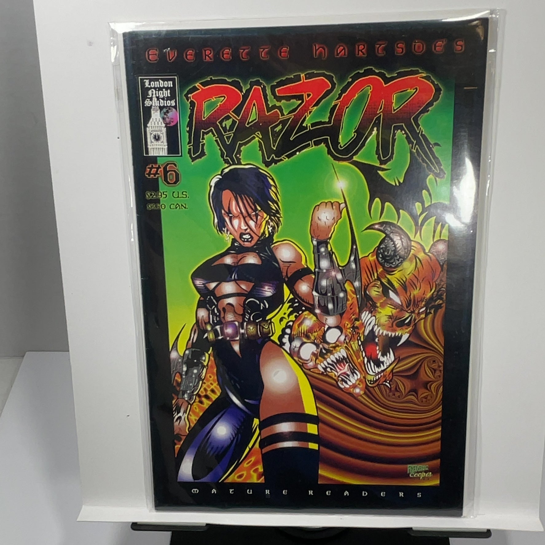 Razor Angel in Black #5-10 Comic Lot London Night Studios — photo 2