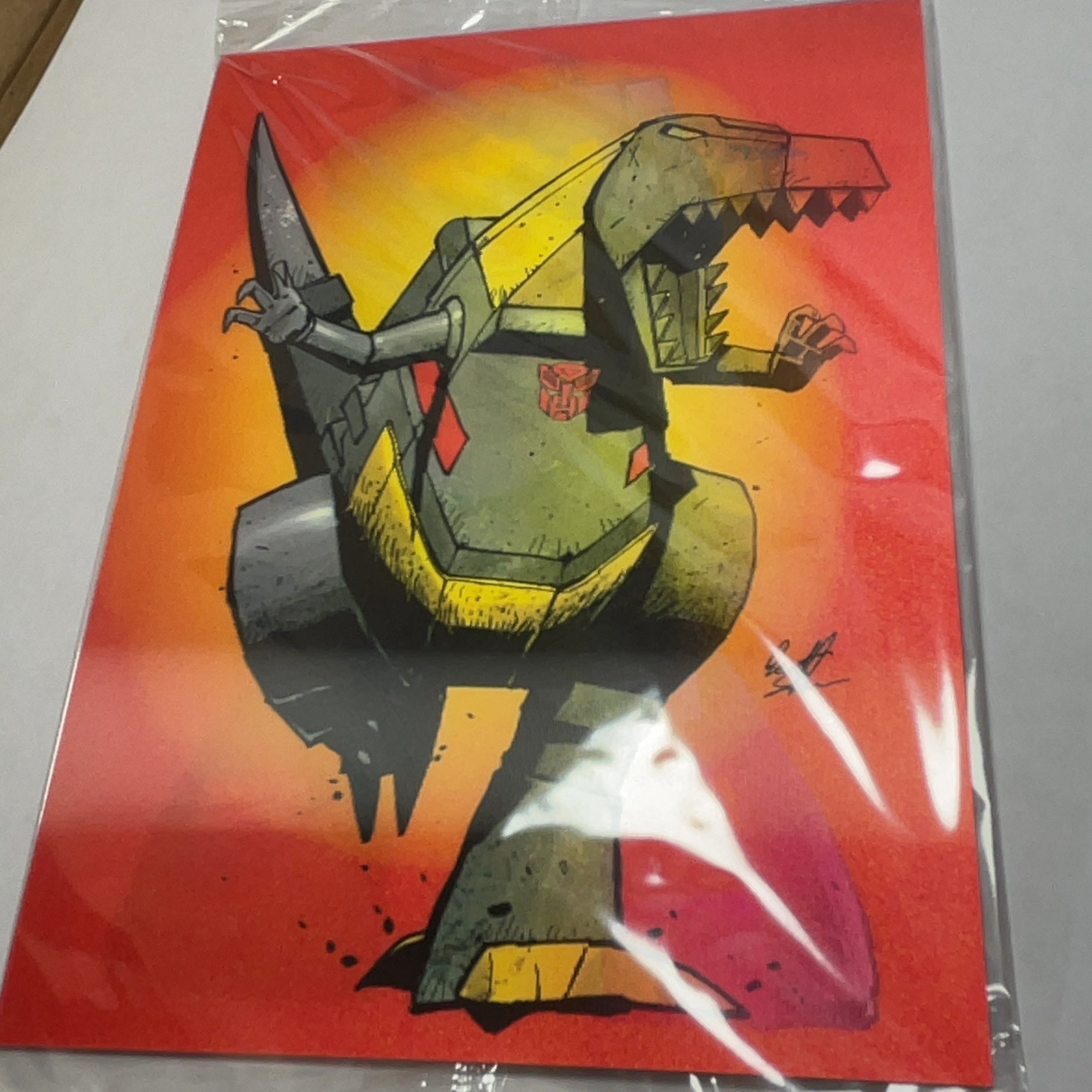 Transformers Jazz and Grimlock Lenticular Art Print 2 Pc Set Hasbro Pulse Exclusive - photo 3