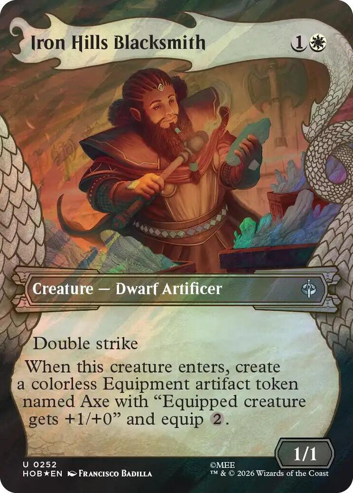 Iron Hills Blacksmith (Showcase) (Surge Foil) - The Hobbit #252 - Uncommon - NM Foil