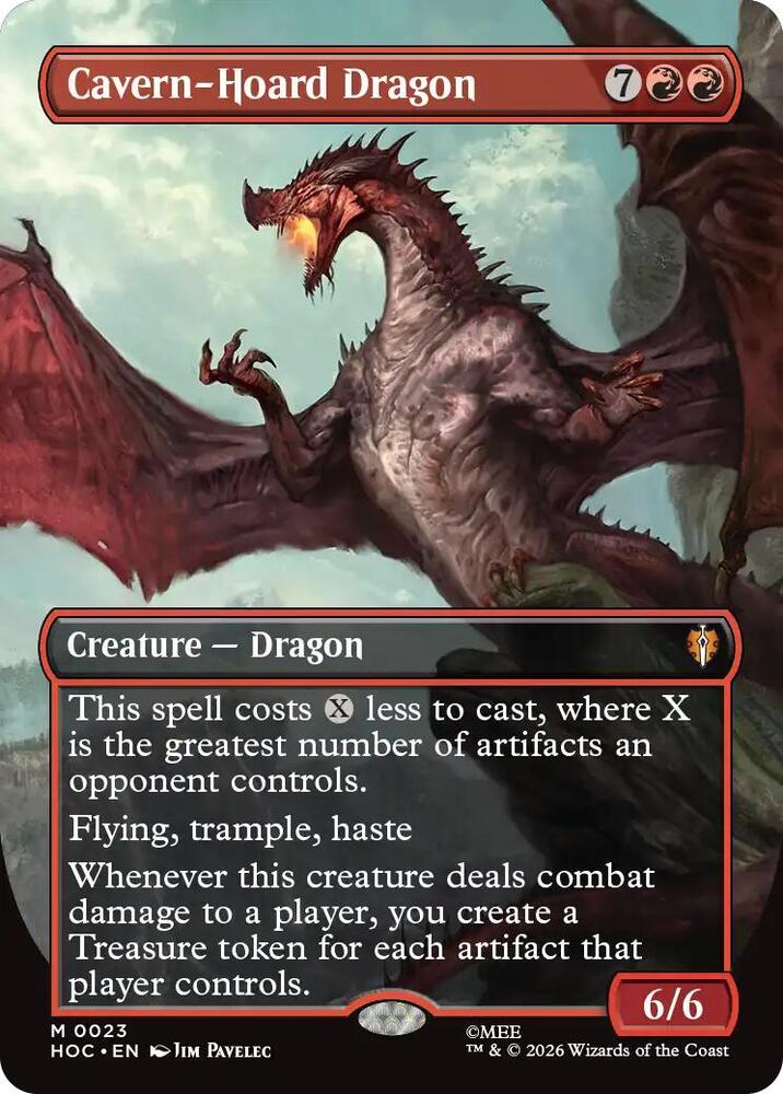 Cavern-Hoard Dragon (Borderless) - The Hobbit: Eternal-Legal #23