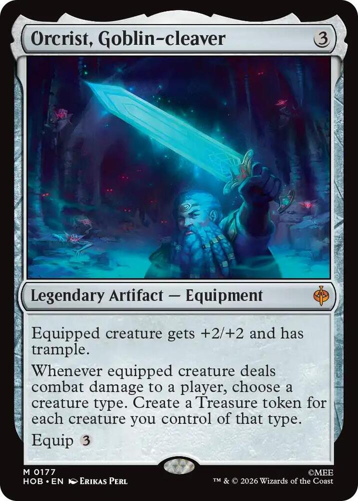 Orcrist, Goblin-cleaver - The Hobbit #177 - Mythic - NM Foil