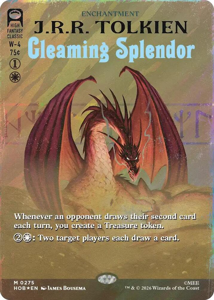 Gleaming Splendor (Borderless) (Surge Foil) - The Hobbit #275 - Mythic - NM Foil