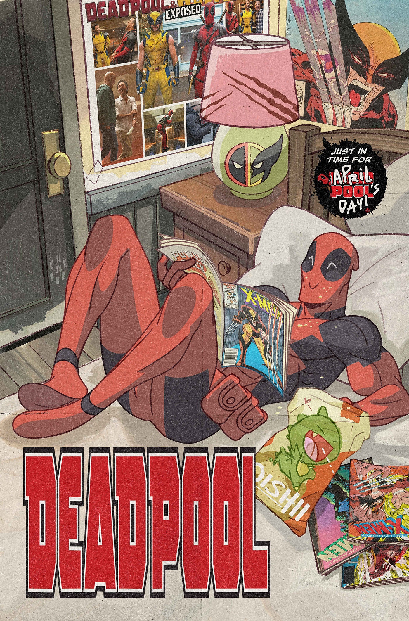 Deadpool #13 Sean Galloway Variante del Día de Abril de Pool