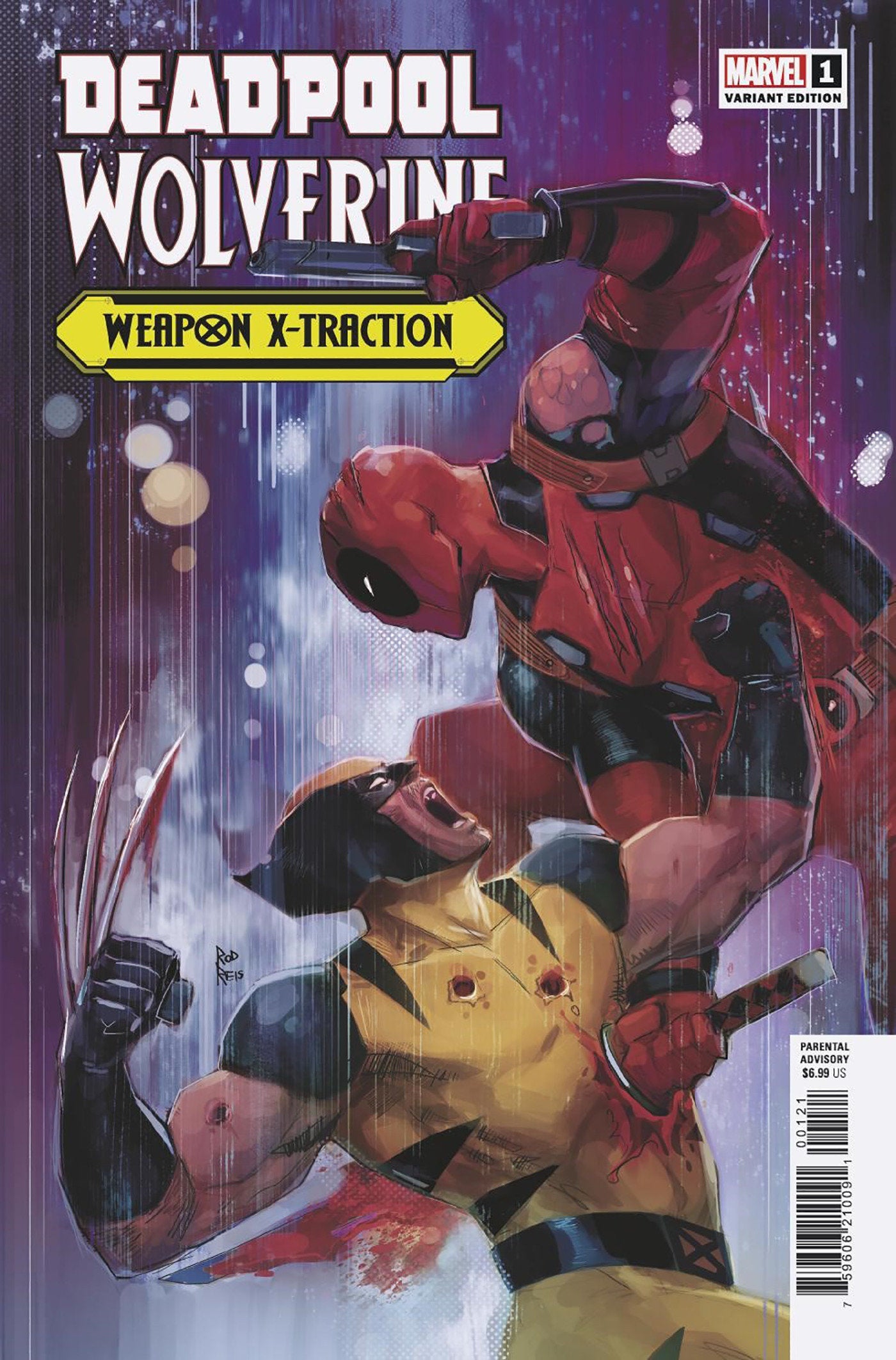 Deadpool/Wolverine: Arma X-Traction #1 Variante de Rod Reis