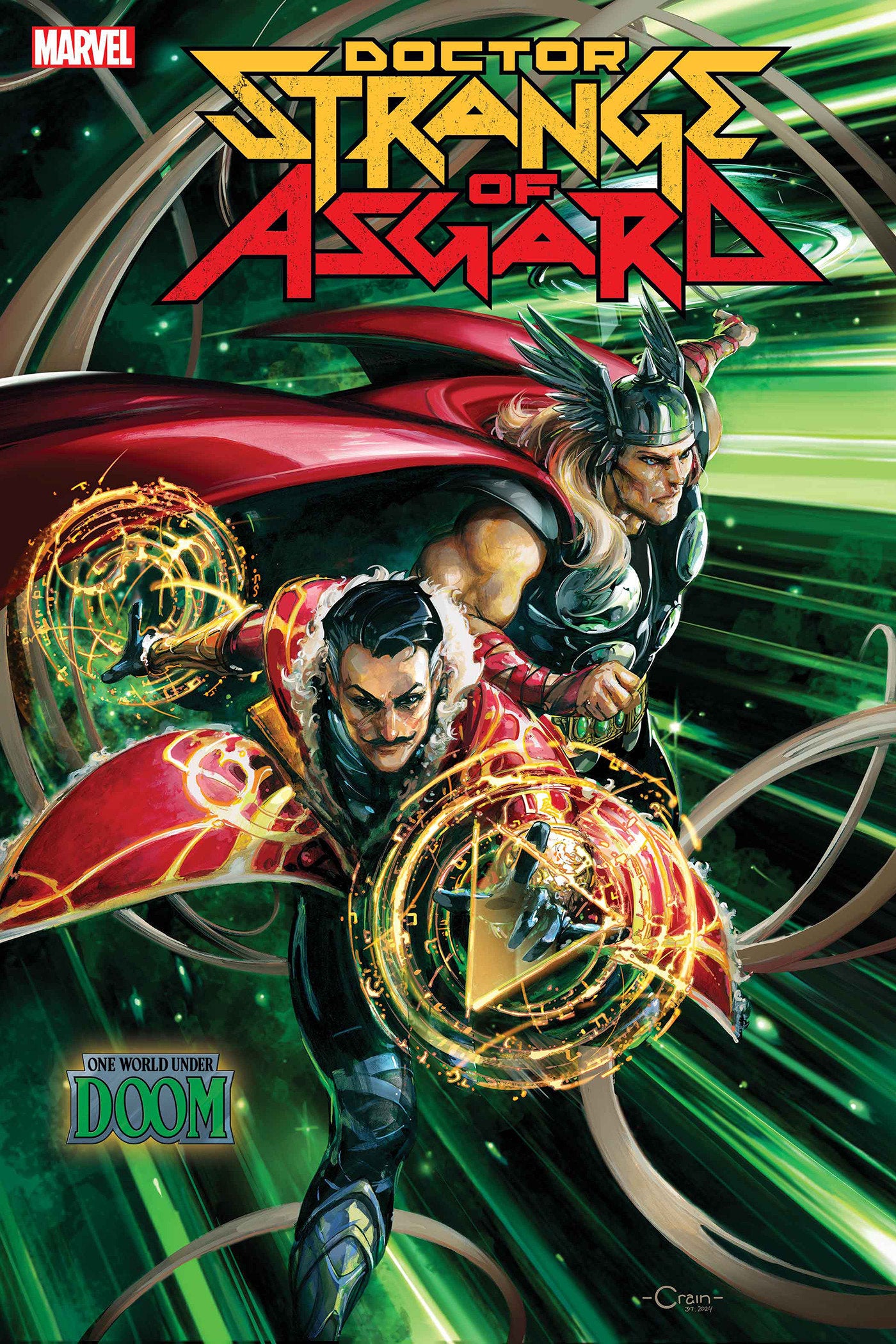Doctor Strange de Asgard #1 Variante de Clayton Crain [Doom]