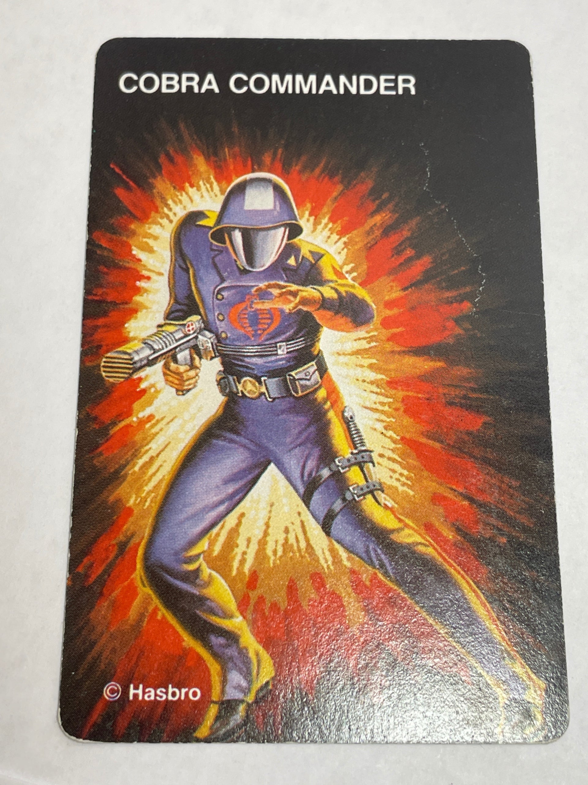 1982 GI Joe Card Game Cobra Commander Hasbro