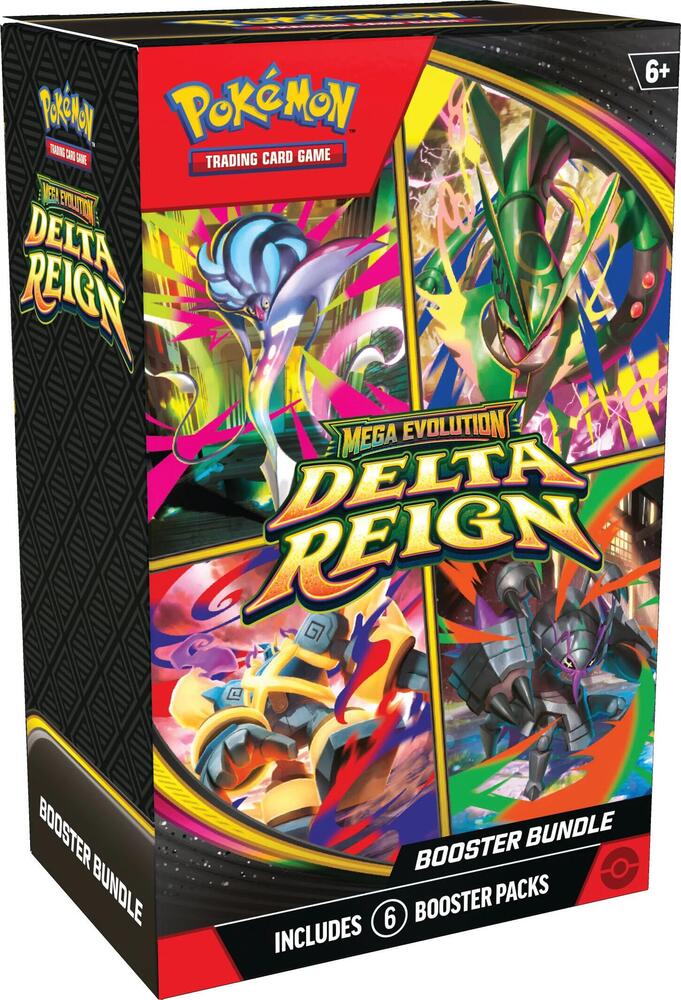 Pokemon Mega Evolution Delta Reign Booster Bundle box, includes 6 booster packs