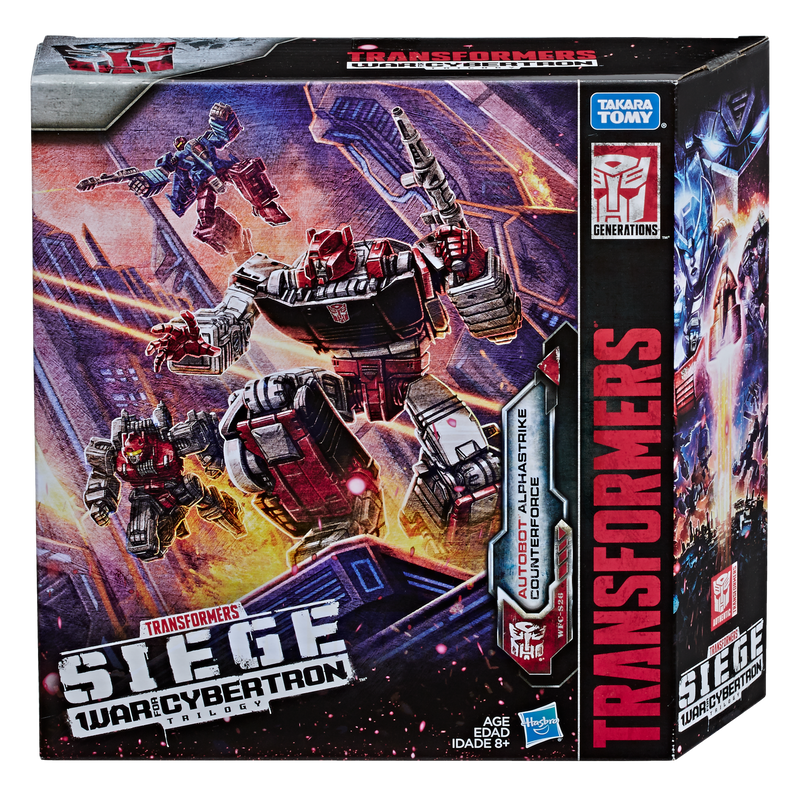 Transformers Toys Generations War for Cybertron Deluxe WFC-S26 Autobot Alphastrike Counterforce 3-Pack - Final Strike Figure Series: Part 1
