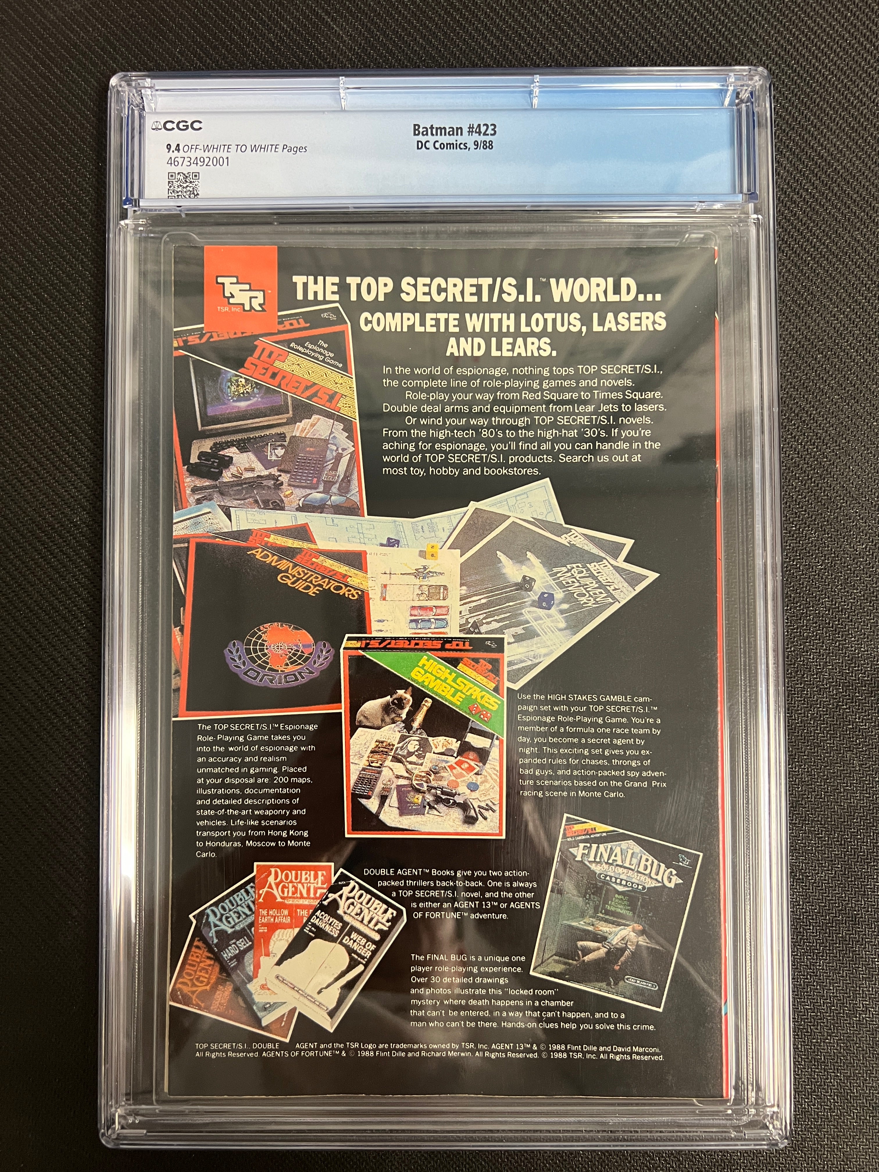 Batman, Vol. 1 #423 Direct Edition - CGC 9.4