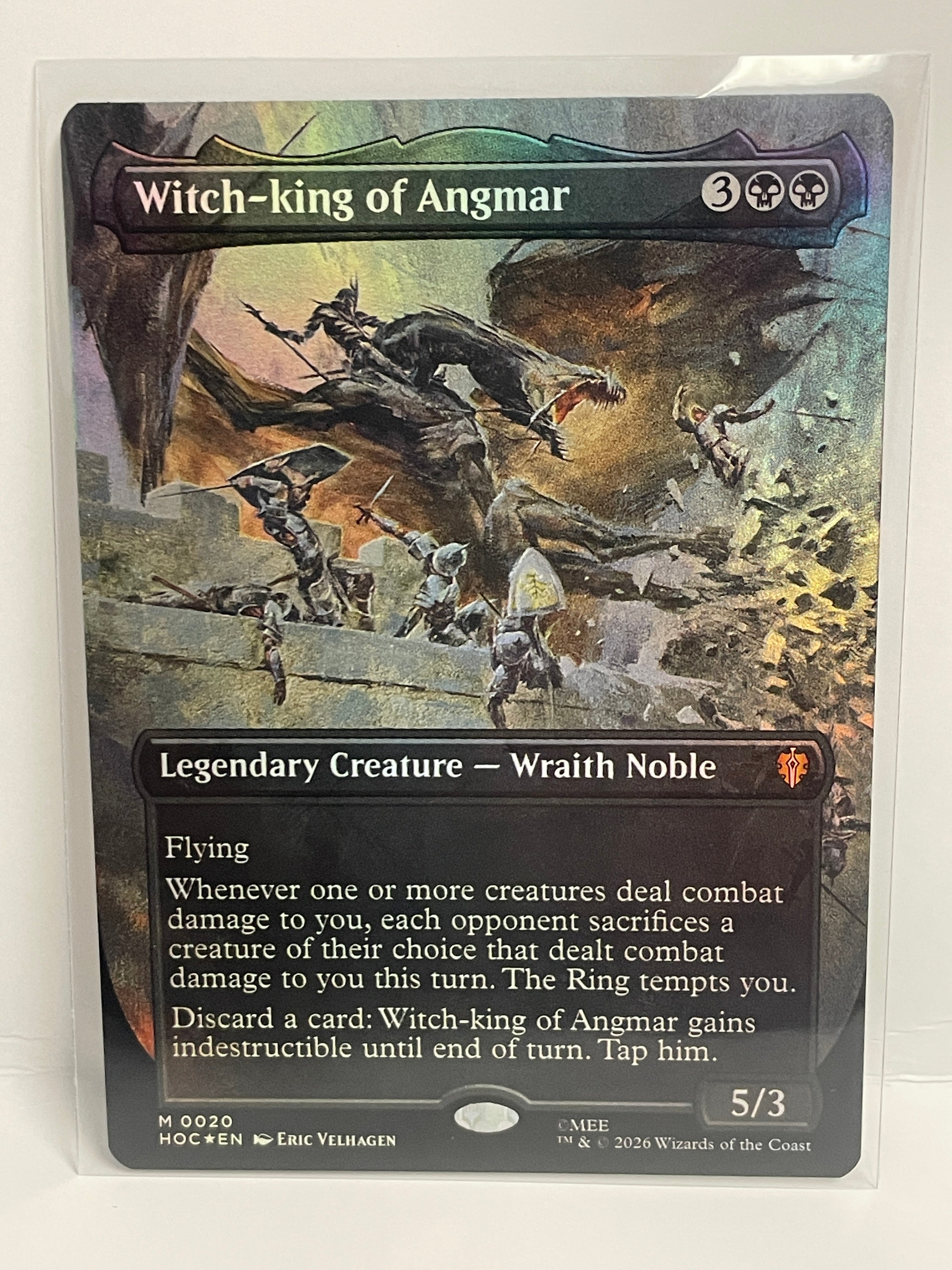 Witch-king of Angmar (Borderless) - The Hobbit Eternal #20 - Mythic - NM Foil