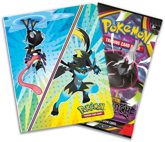 Pokemon TCG Mini Portfolio Q4 2026 with booster pack