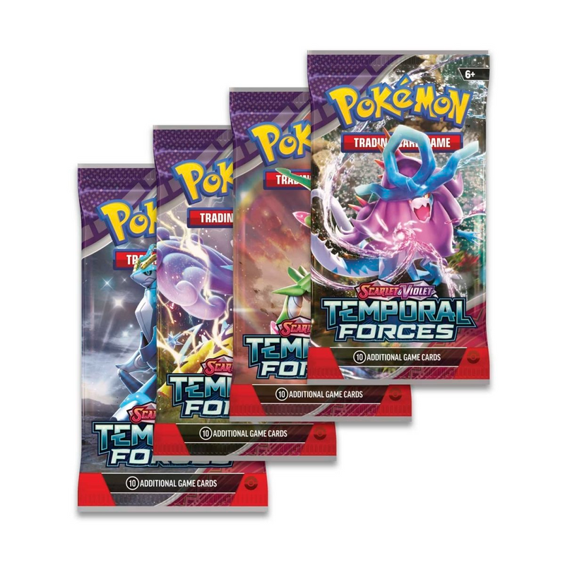 Pokemon Scarlet and Violet 5 Temporal Forces Booster Packs