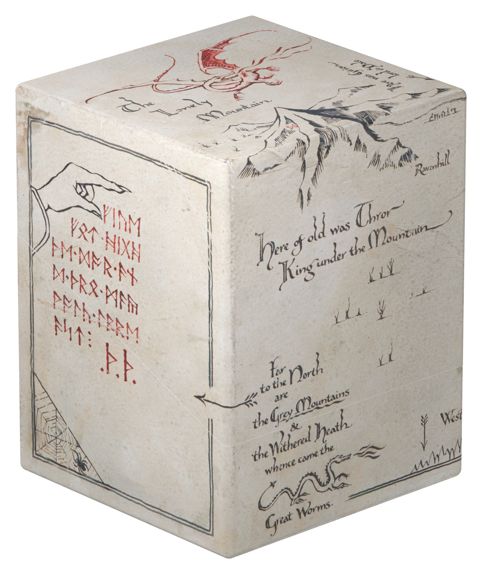 Ultimate Guard: Boulder 100+ Deck Box - The Hobbit - Thror's Map (Glow in the Dark)