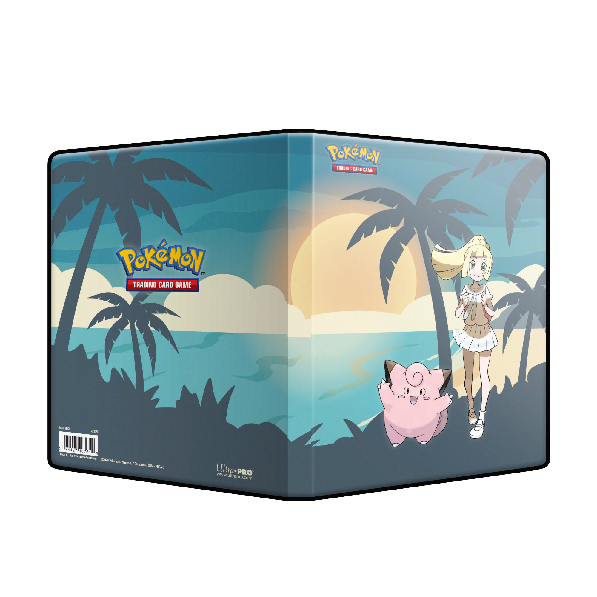 Ultra PRO Pokemon Lillie and Clefairy 4-pocket card portfolio