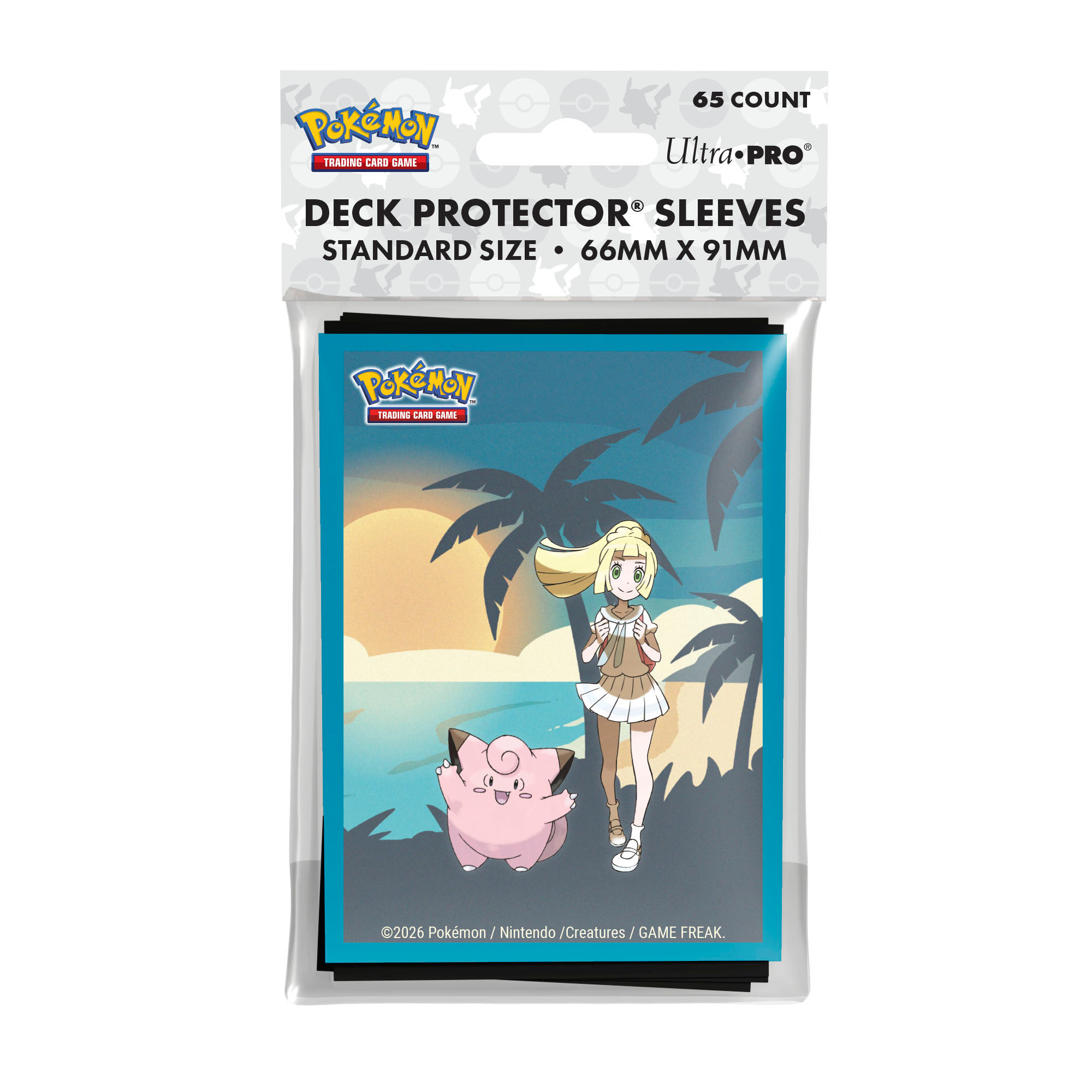 Ultra PRO Pokemon Lillie and Clefairy Deck Protector sleeves 65 count