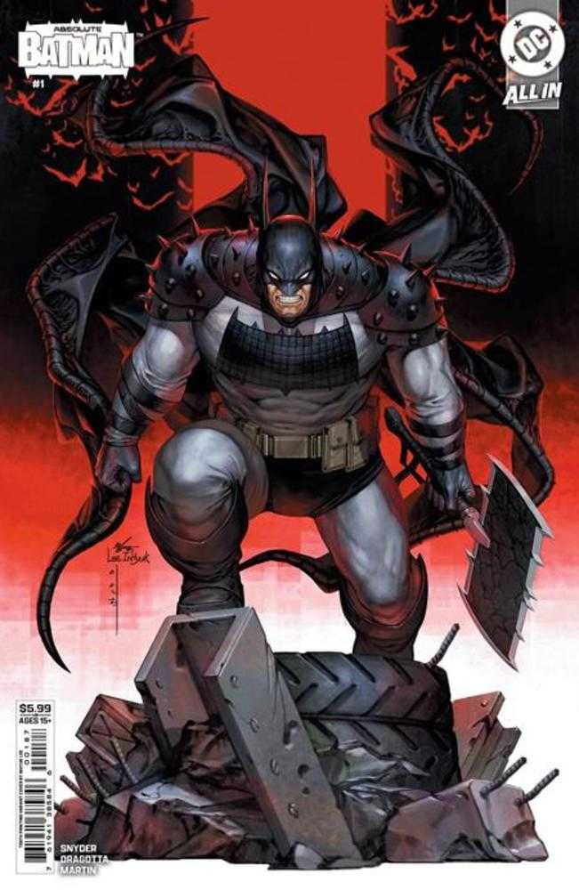 Absolute Batman 1 Tenth Printing Cover B In Hyuk Lee Card Stock Variant - Cadets Toys & Comics