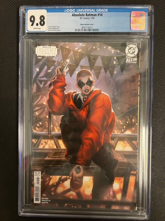 Absolute Batman 14 - Derrick Chew Variant - CGC 9.8 - Cadets Toys & Comics