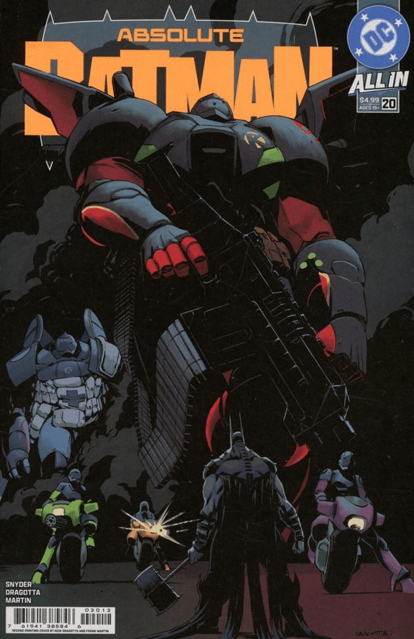 Absolute Batman 20 Cover A Nick Dragotta (2nd Print) - Cadets Toys & Comics