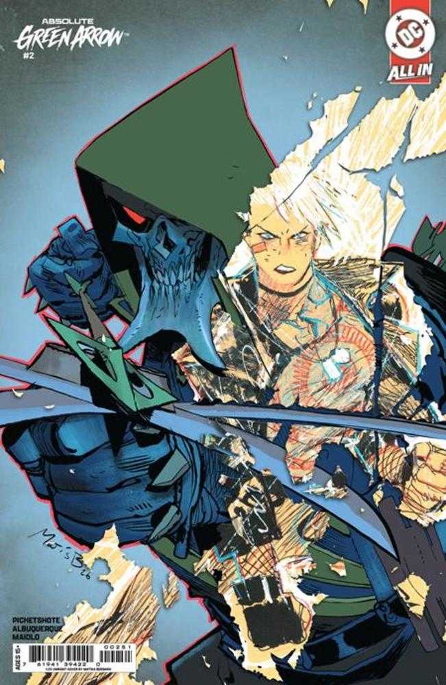 Absolute Green Arrow 2 (Of 6) Cover E 1 in 25 Matias Bergara Card Stock Variant - Cadets Toys & Comics
