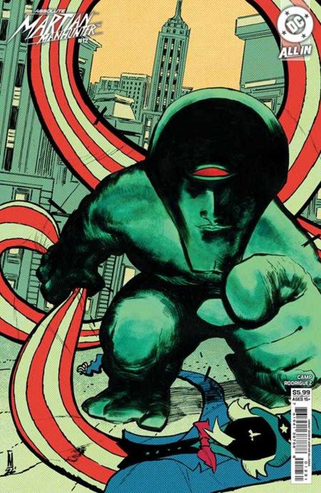 Absolute Martian Manhunter 12 Cover C Werther Dell Edera Card Stock Variant - Cadets Toys & Comics